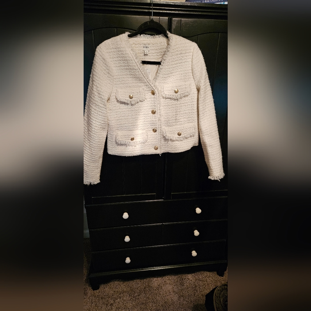J. Crew Elegant Winter White Women's Jacket